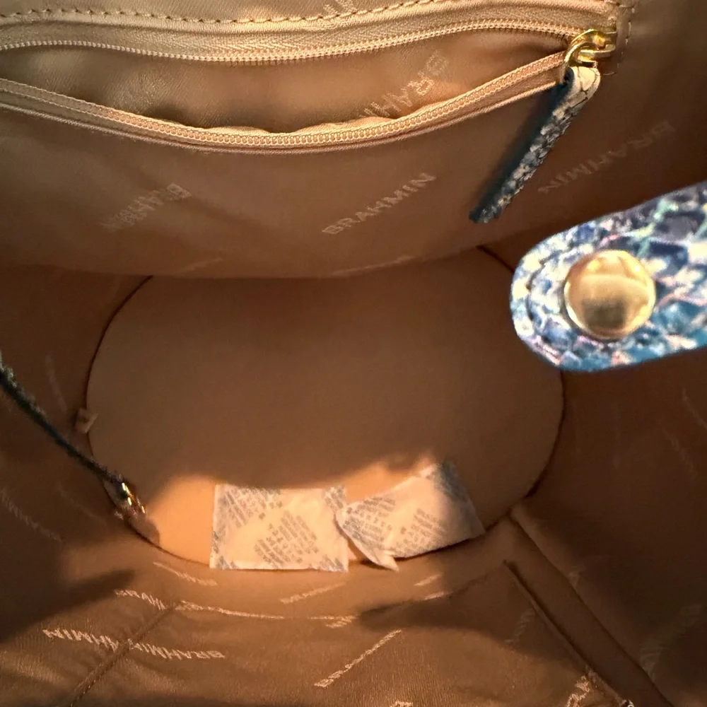 Brahmin Maddie Joyful Oceangrove Leather Backpack